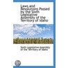 Laws And Resolutions Passed By The Sixth Legislative Assembly Of The Territory Of Idaho door Legislative Assembly of the Territory