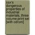 Sax's Dangerous Properties Of Industrial Materials, Three Volume Print Set [with Cdrom]