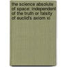 The Science Absolute Of Space: Independent Of The Truth Or Falsity Of Euclid's Axiom Xi door John Bolyai