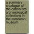A Summary Catalogue Of The Continental Archaeological Collections In The Asmolean Museum