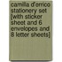Camilla D'Errico Stationery Set [With Sticker Sheet and 6 Envelopes and 8 Letter Sheets]