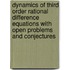 Dynamics Of Third Order Rational Difference Equations With Open Problems And Conjectures