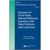 Dynamics Of Third Order Rational Difference Equations With Open Problems And Conjectures by Gerasimos Ladas