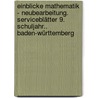 Einblicke Mathematik - Neubearbeitung. Serviceblätter 9. Schuljahr.. Baden-Württemberg door Onbekend