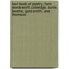 Text-Book Of Poetry; Form Wordsworth,Coleridge, Burns, Beattie, Gold-Smith, And Thomson. door Lld Rev Henry N. Hudson