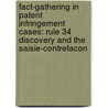 Fact-Gathering in Patent Infringement Cases: Rule 34 Discovery and the Saisie-Contrefacon door Esther Seitz