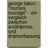 George Tabori: "Mutters Courage" - Ein Vergleich zwischen Erzählprosa- und Dramenfassung