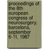 Proceedings Of The 8th European Congress Of Neurosurgery, Barcelona, September 6-11, 1987