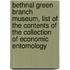 Bethnal Green Branch Museum, List Of The Contents Of The Collection Of Economic Entomology