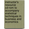 Instructor's Resource Cd-Rom To Accompany Statistical Techniques In Business And Economics by Ebenezer Mason