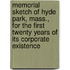 Memorial Sketch Of Hyde Park, Mass., For The First Twenty Years Of Its Corporate Existence