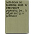Note-Book On Practical, Solid, Or Descriptive Geometry, By J. H. Edgar And G. S. Pritchard