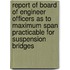 Report Of Board Of Engineer Officers As To Maximum Span Practicable For Suspension Bridges