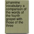 Johannine Vocabulary A Comparison Of The Words Of The Fourth Gospel With Those Of The Three