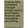 McGraw-Hill's Homework Manager Access Card to Accompany Financial and Managerial Accounting by John J. Wild