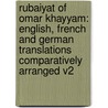 Rubaiyat Of Omar Khayyam: English, French And German Translations Comparatively Arranged V2 door Onbekend