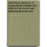 Statistical Analysis of Longitudinal Categorical Data in the Social and Behavioral Sciences