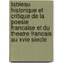 Tableau Historique Et Critique De La Poesie Francaise Et Du Theatre Francais Au Xvie Siecle