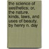 The Science Of Aesthetics; Or, The Nature, Kinds, Laws, And Uses Of Beauty. By Henry N. Day