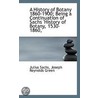 A History Of Botany 1860-1900; Being A Continuation Of Sachs 'History Of Botany, 1530-1860,' door Julius Sachs