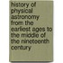 History Of Physical Astronomy From The Earliest Ages To The Middle Of The Nineteenth Century