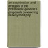 An Examination And Analysis Of The Postmaster-General's Proposals Concerning Railway Mail Pay