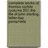 Complete Works Of Thomas Carlyle (Volume 20); The Life Of John Sterling, Latter-Day Pamphlets