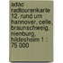 Adac Radtourenkarte 12. Rund Um Hannover, Celle, Braunschweig, Nienburg, Hildesheim 1 : 75 000