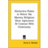 Distinctive Points In Which The Mystery Religions Show Agreement Or Contrast With Christianity