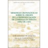 Memorias Cronologicas Sobre el Origen de la Representacion de Comedias en Espana (Ano de 1785) by Jose Antonio De Armona