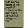 Sixth Biennial Report Of The Board Of Trustees Of The Iowa State Agricultural College And Farm door Iowa State College