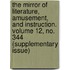 The Mirror Of Literature, Amusement, And Instruction. Volume 12, No. 344 (Supplementary Issue)