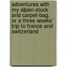 Adventures With My Alpen-Stock And Carpet-Bag, Or A Three Weeks' Trip To France And Switzerland by William Smith