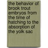 The Behavior Of Brook Trout Embryos From The Time Of Hatching To The Absorption Of The Yolk Sac door Gertrude Marean White