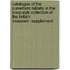 Catalogue Of The Cuneiform Tablets In The Kouyunjik Collection Of The British Museum--Supplement