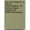 Das Auer Lesebuch. 4. Klasse. Lehrerhandbuch mit Kopiervorlagen. Ausgabe für Baden-Württemberg door Kerstin Berktold