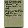 Der Syntactische Gebrauch Der Prapositionen In Dem Angelsachsischen Gedichte Vom Heiligen Andreas door Eugen Max Taubert