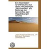 Ein Stendaler Urtheilbuch Aus Dem Vierzehnten Jahrhundert Als Beitrag Zur Kenntniss Der Magdeburger by J. Fr Behrend Stendal Friedrich Behrend