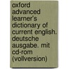 Oxford Advanced Learner's Dictionary Of Current English. Deutsche Ausgabe. Mit Cd-rom (vollversion) door A.S. Hornby