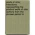 Poets Of Ohio; Selections Representing The Poetical Work Of Ohio Authors From The Pioneer Period To