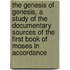 The Genesis Of Genesis, A Study Of The Documentary Sources Of The First Book Of Moses In Accordance