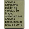 Oeuvres Completes. Edition Ne Varietur, 2e Tirage, Contenant Ses Oeuvres Posthumes Et Toute Sa Corre door Joseph De Maistre