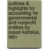 Outlines & Highlights For Accounting For Governmental And Nonprofit Entities By Susan Kattelus, Isbn