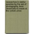 Researches In Stellar Parallax By The Aid Of Photography, From Observations Made At The Oxford Unive