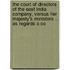 The Court Of Directors Of The East India Company, Versus Her Majesty's Ministers ... As Regards A Co