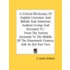 A   Critical Dictionary of English Literature and British and American Authors Living and Deceased V1