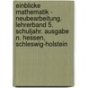 Einblicke Mathematik - Neubearbeitung. Lehrerband 5. Schuljahr. Ausgabe N. Hessen, Schleswig-Holstein door Onbekend