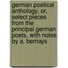 German Poetical Anthology, Or, Select Pieces From The Principal German Poets, With Notes By A. Bernays door German Poetical Anthology