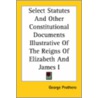 Select Statutes And Other Constitutional Documents Illustrative Of The Reigns Of Elizabeth And James I door George Prothero