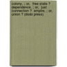 Colony, ; Or,  Free State ?  Dependence, ; Or,  Just Connection ?  Empire, ; Or,  Union ? (Dodo Press) door Alpheus H. Snow